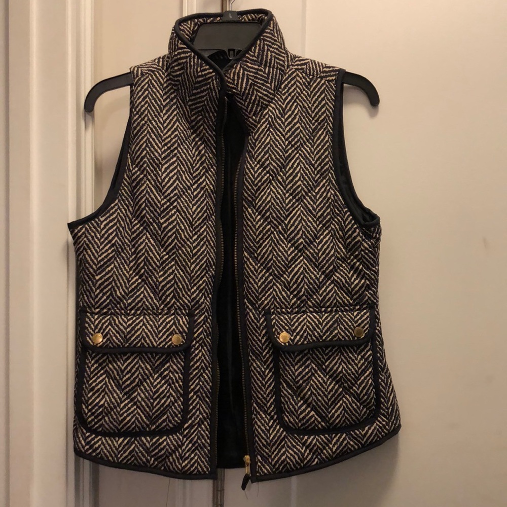 Herringbone Puffer Vest